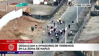 Operativo de desalojo en Pucusana: PNP se enfrentó a presuntos invasores en Naplo (VIDEO)