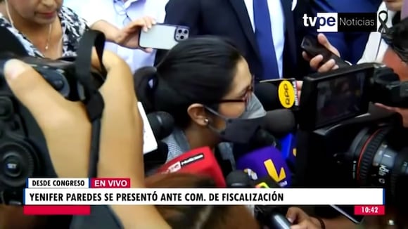 Yenifer Paredes responde a periodistas