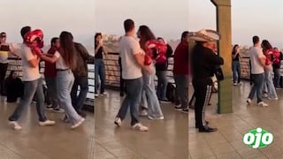 Joven corre tras su pareja con mariachis después de ser rechazado en propuesta de matrimonio en Miraflores