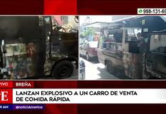 Breña: sujeto lanza explosivo contra vehículo de venta de comida rápida (VIDEO)