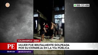 Mujer sufrió un brutal ataque por parte de su expareja en plena vía pública en Cajamarca (VIDEO)
