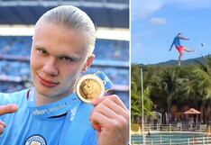 Erling Haaland sorprende al mostrar cómo disfruta sus vacaciones
