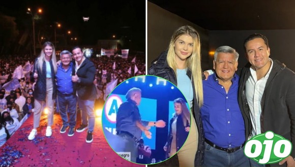 OJO | Brunella Horna en campaña con César Acuña