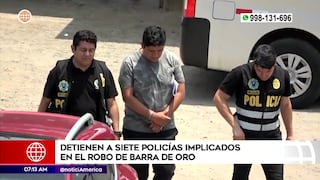 Siete policías son arrestados por presunto robo de lingote de oro valorizado en un millón de soles (VIDEO)