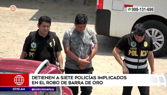 Detienen a implicados en robo de oro
