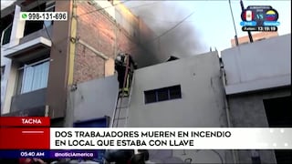 Tacna: dos hombres mueren en incendio de inmueble que funcionaba como central de energía (VIDEO)