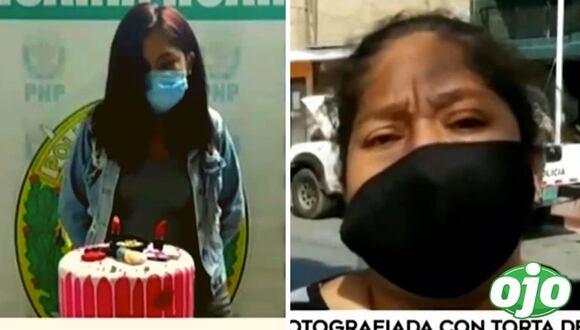 Jovencita detenida con su torta | diario OJO
