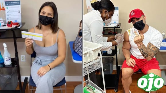 Andrea San Martín y Sebastián Lizarzaburu se vacunaron contra el COVID-19 en EE.UU | Diario OJO