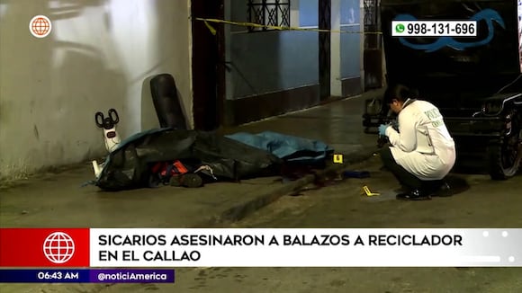 Sicarios asesinan a reciclador en el Callao