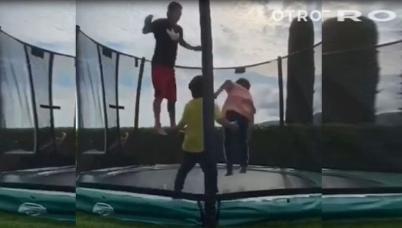 Así se divierte Lionel Messi con sus hijos en el patio de su casa. (Video: Instagram / OTRO)