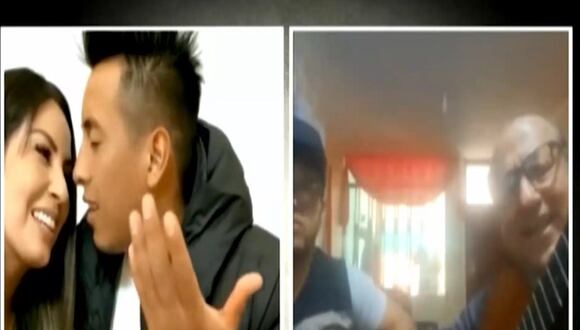 Christian Cueva canta "amor amor" a esposa