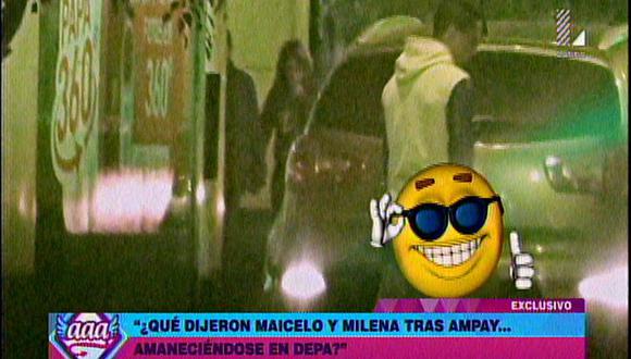 Jonathan Maicelo es captado orinando en la camioneta de Milena Zárate   