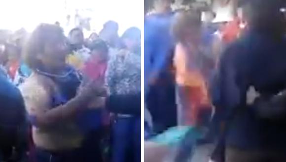 Mujer roba cartera y ronda campesina la castiga prendiéndole fuego (VIDEO)