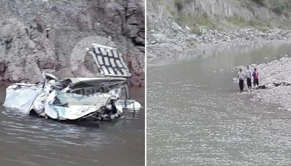 Siete personas mueren por caída de camioneta al río Mantaro (FOTOS)