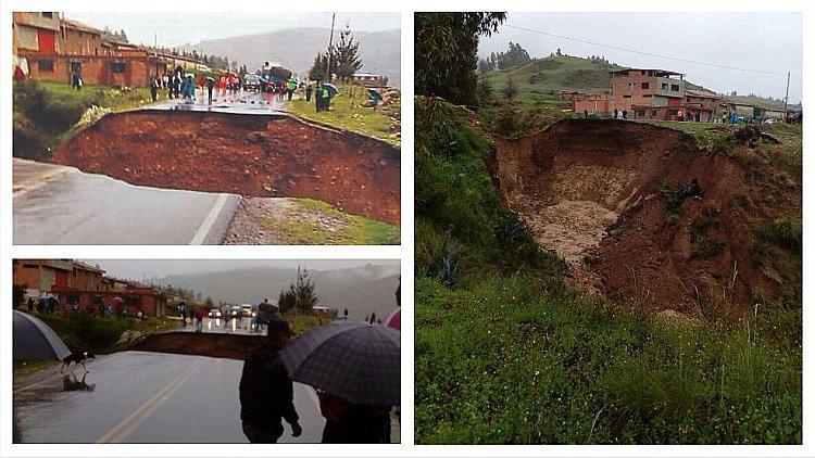 Huaico arrasa con parte de carretera que une Lima con Huaraz (FOTOS)