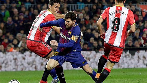 ​Lionel Messi guía al Barcelona para aplastar 6-1 al Girona