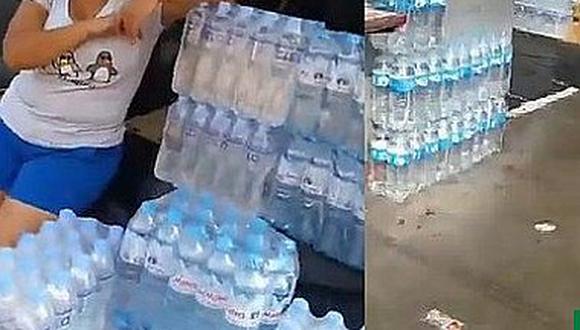​Surco: inescrupulosos venden agua en la vía pública y reaccionan así cuando los graban
