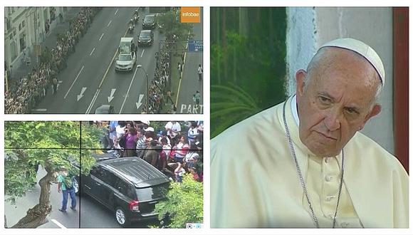 PNP reporta abandono de auto negro en ruta por donde pasará papa Francisco