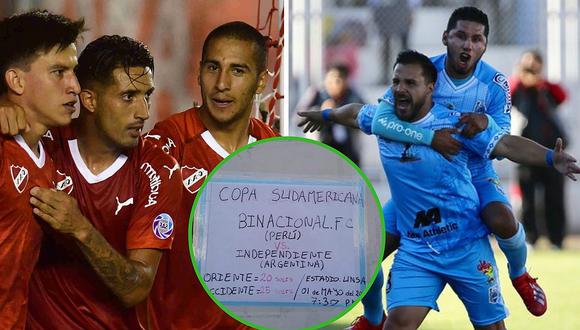 Binacional vs. Independiente Avellaneda: Viralizan humilde cartel de la Copa Sudamericana
