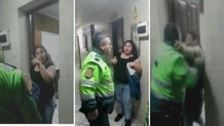 Mujer ebria agrede a policía y este le contesta con golpes y cachetadas│VIDEO