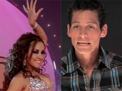 Dorita Orbegoso y Luigi Carbajal juntos a la salida del aeropuerto