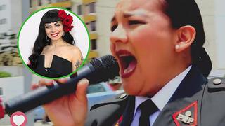 Mujer policía sorprende con su voz al cantar tema de Mon Laferte (VIDEO)