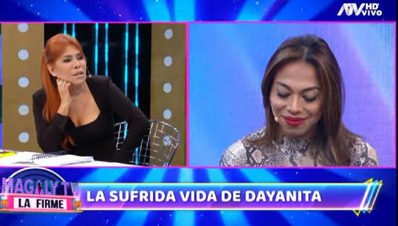 Magaly Medina le propone a ‘Dayanita’ ir en busca de su hijo luego que madre se negó a que menor tenga prueba de ADN. (Foto: Captura ATV).
