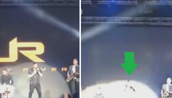 ​Jerry Rivera preocupa a fans tras caer aparatosamente del escenario en pleno show (VÍDEO)