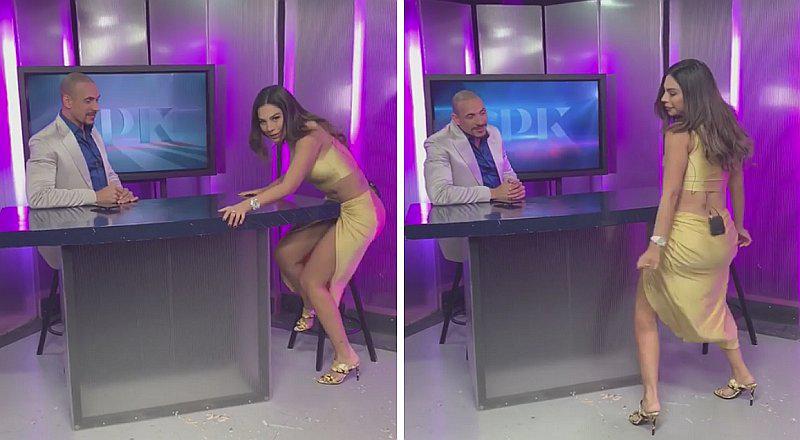 Stephanie Valenzuela hace sensual twerking en programa de TV dominicano (VIDEO)