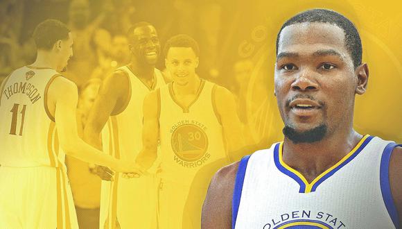 NBA: Kevin Durant va a los Warriors de Stephen Curry y Klay Thompson