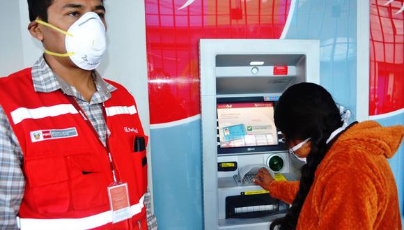 Bono Yanapay Perú también se puede cobrar en el cajero automático sin tarjeta. (Foto: GEC)