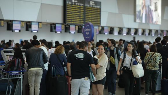 El aeropuertos más transitado es el Jorge Chávez. (Foto: Britanie Arroyo/ @photo.gec)