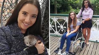 Chica queda paralizada y postrada en silla de ruedas por adoptar a un gato callejero