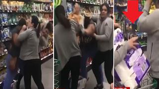 Coronavirus: Mujeres se agarran a golpes por el papel higiénico en supermercado | VIDEO