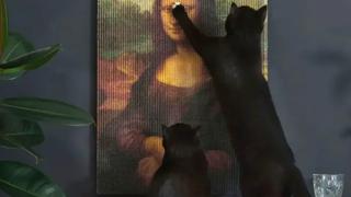 Rascadores para gatos tienen a obras de arte para que felinos hagan de las suyas