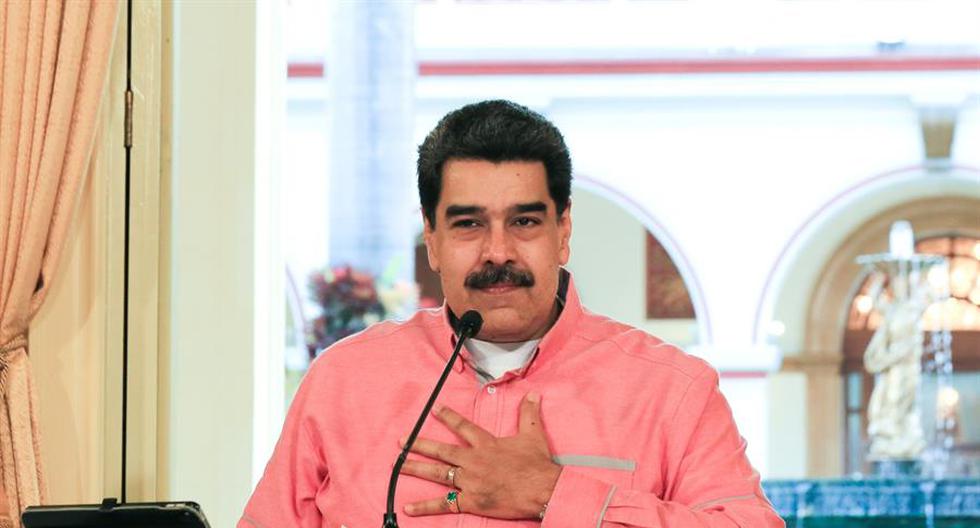 Fotografía cedida por la oficina de Prensa del Palacio de Miraflores que muestra a Nicolás Maduro mientras participa en un acto de Gobierno en Caracas. (EFE/PRENSA MIRAFLORES).