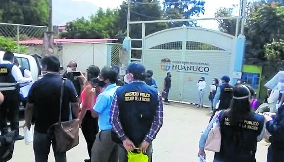 Huánuco: las diligencias comenzaron en la Gerencia de Planeamiento Presupuesto y Acondicionamiento Territorial. (Foto: Captura de video)