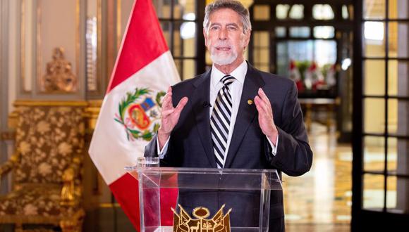 Francisco Sagasti ratifica que elecciones se realizarán el 11 de abril. Foto: EFE