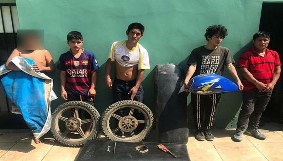 Menor de 13 años desmantelaba vehículos en Trujillo