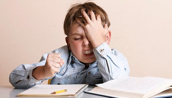 Padres: ¿Estrés escolar? Sepa sus síntomas y tratamiento