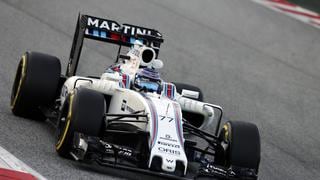 Fórmula Uno: Valtteri Bottas (Williams) es el más rápido en Montmeló