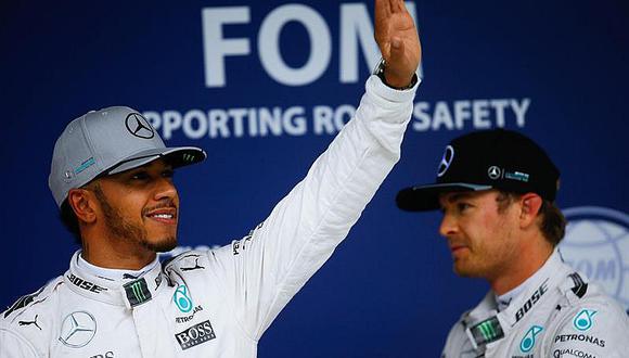 Fórmula 1: Hamilton saldrá desde 'pole' y Rosberg, a su lado en primera fila 