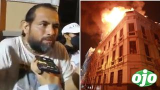 Propietario del edificio incendiado en el Centro de Lima revela los momentos de terror que vivió durante siniestro