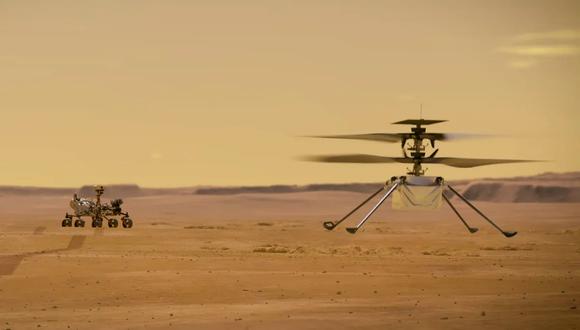 Con gran tecnología, el Ingenuity es un helicóptero de 1,8 kilos de peso y gran eficiencia en Marte.