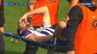 Hernán Barcos se retiró en camilla tras lesión y lo lamentaron los hinchas | VIDEO
