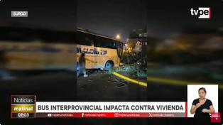 Bus interprovincial Maleño VIP chocó contra una vivienda en Surco (VIDEO)