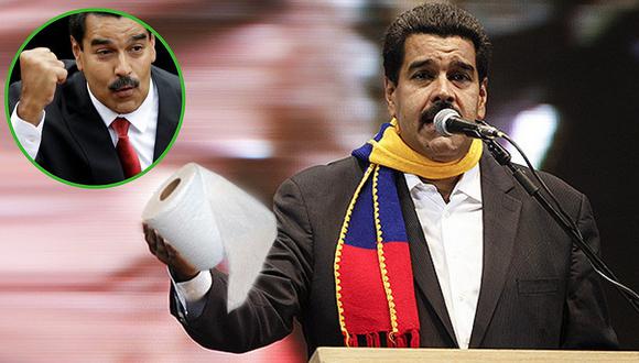 Venezolanos venden papel higiénico con la cara de Nicolás Maduro para salir de crisis (FOTOS)