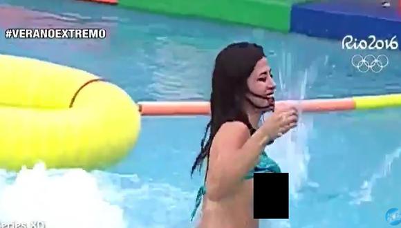 Verano Extremo: Claudia Ramírez mostró sus pechos mientras competía  [FOTOS Y VIDEO]