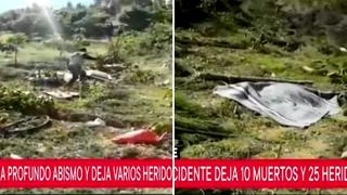 Bus cae a abismo de 200 metros dejando 10 muertos y 25 heridos en Áncash│VIDEO