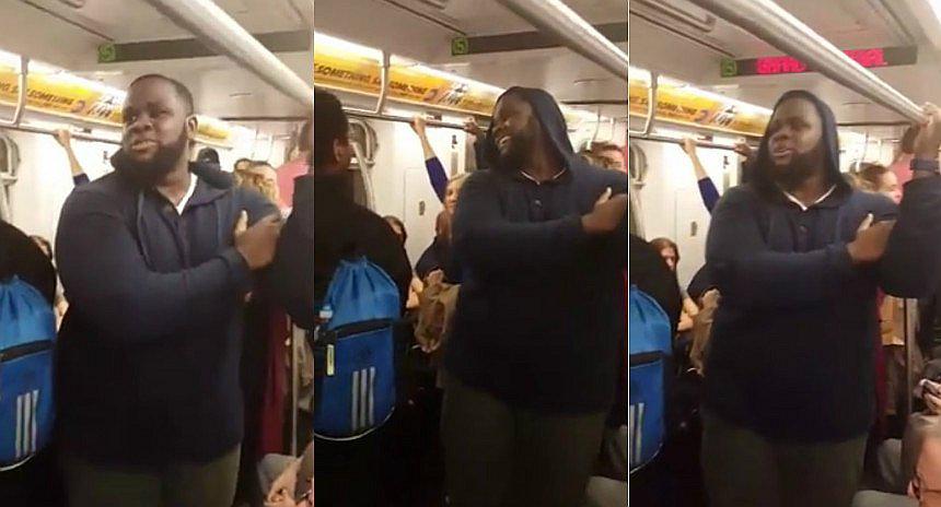 Facebook: Comparte su historia mientras viaja en tren y los demás hacen esto [VIDEO]